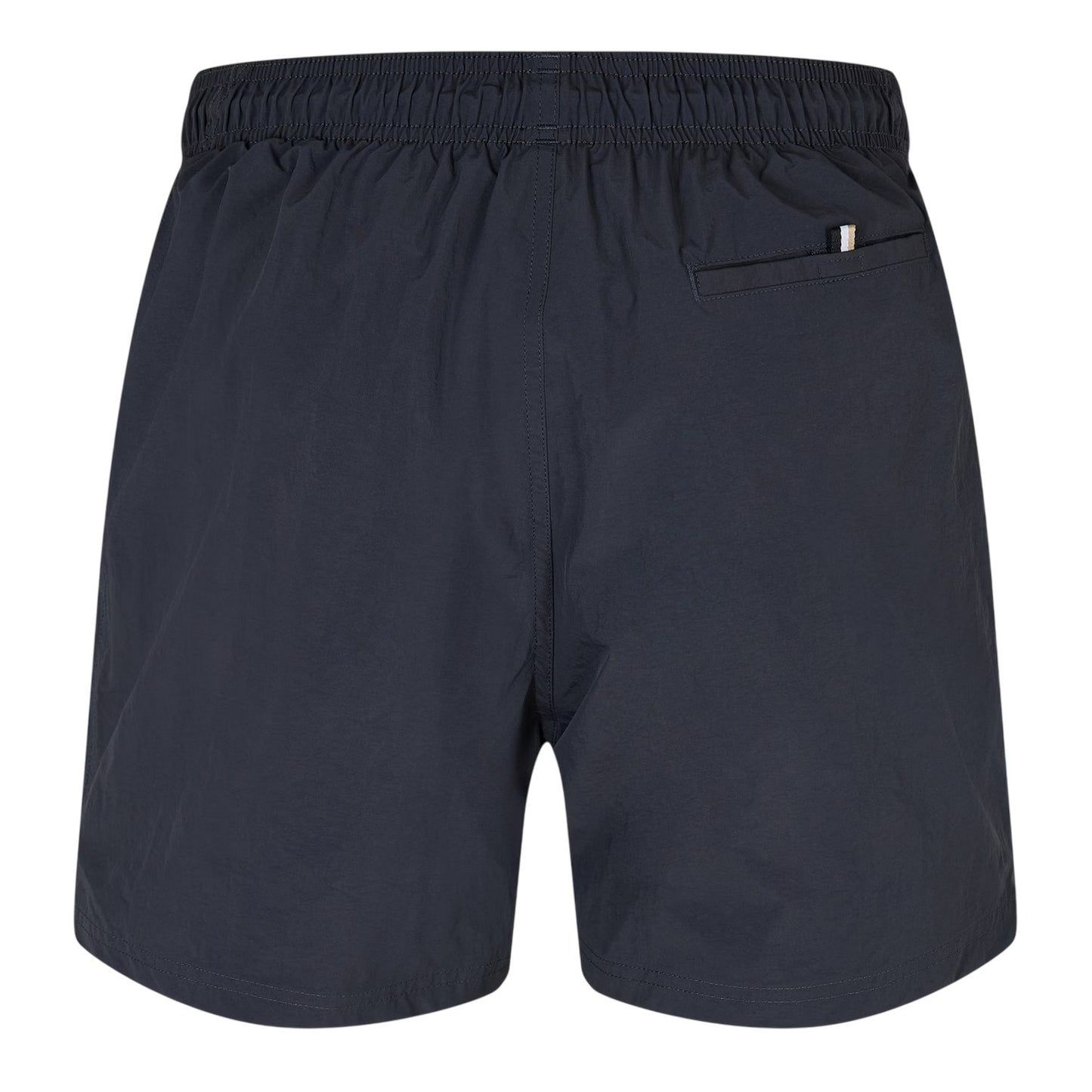 Dark Grey - Back - Boss Mens Octopus Bold Logo Swim Shorts