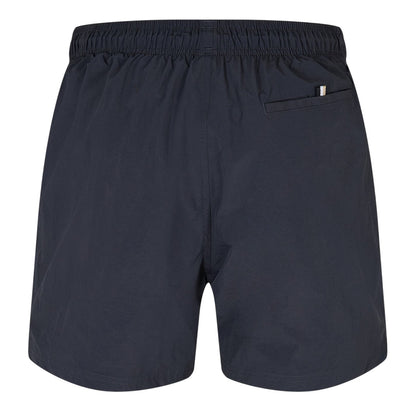 Dark Grey - Back - Boss Mens Octopus Bold Logo Swim Shorts