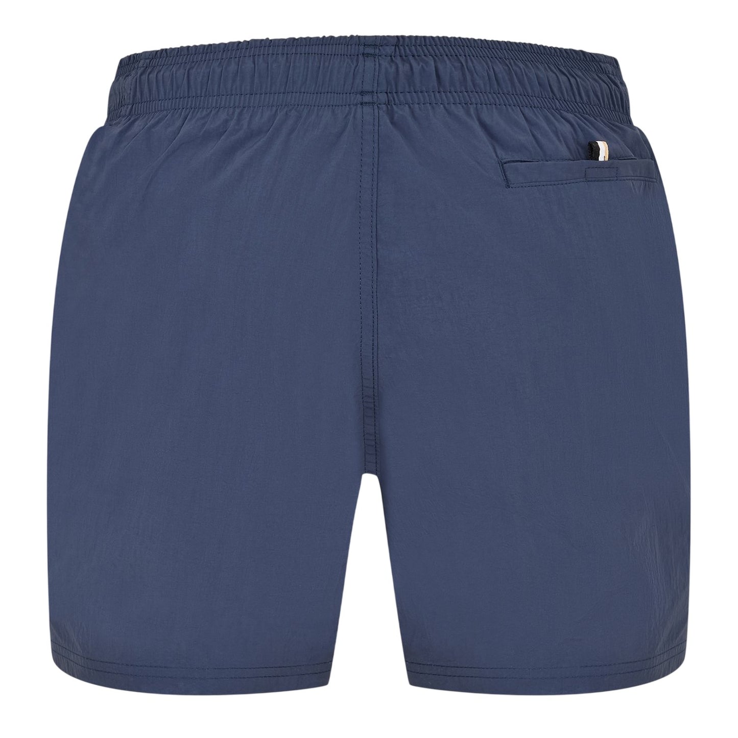 Navy - Back - Boss Mens Octopus Bold Logo Swim Shorts