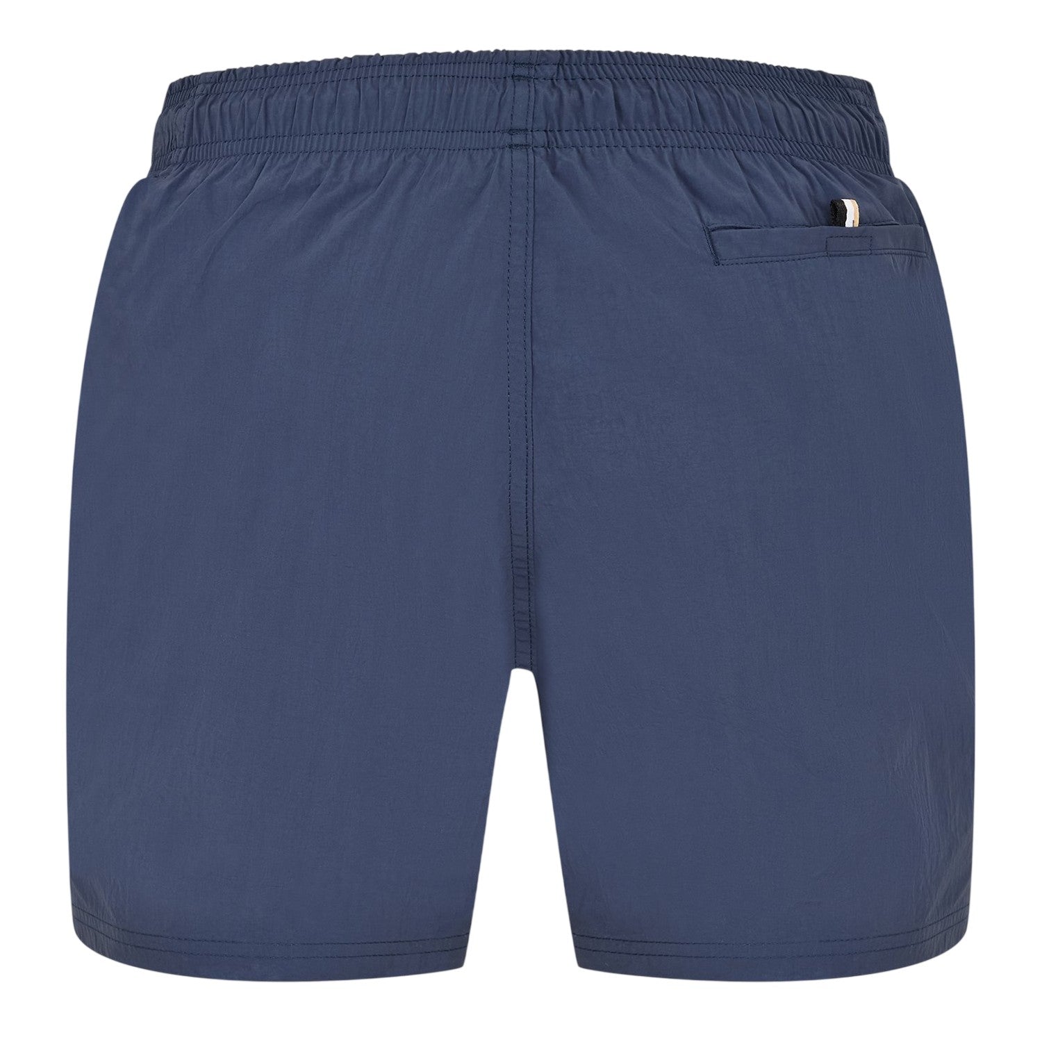 Navy - Back - Boss Mens Octopus Bold Logo Swim Shorts