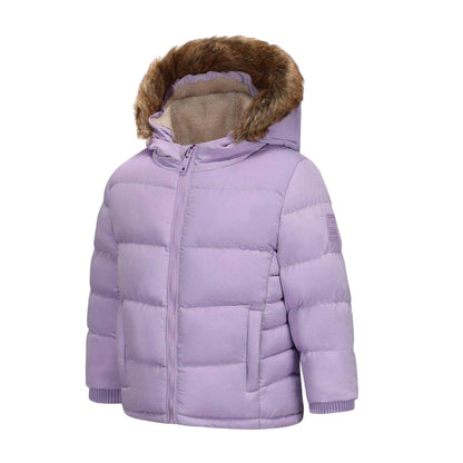 Purple - Side - SoulCal Baby Bubble Puffer Jacket