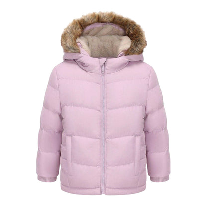 Lilac - Front - SoulCal Baby Bubble Puffer Jacket