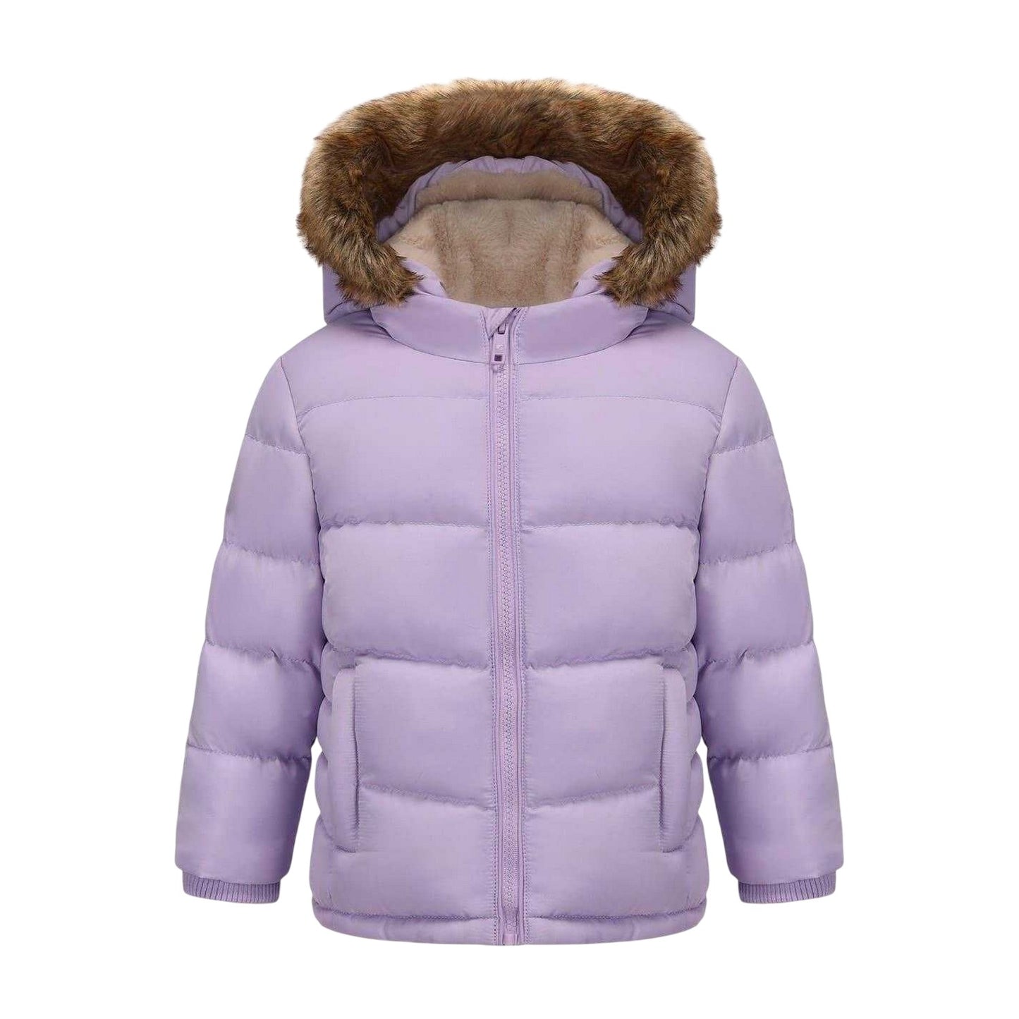 Purple - Front - SoulCal Baby Bubble Puffer Jacket