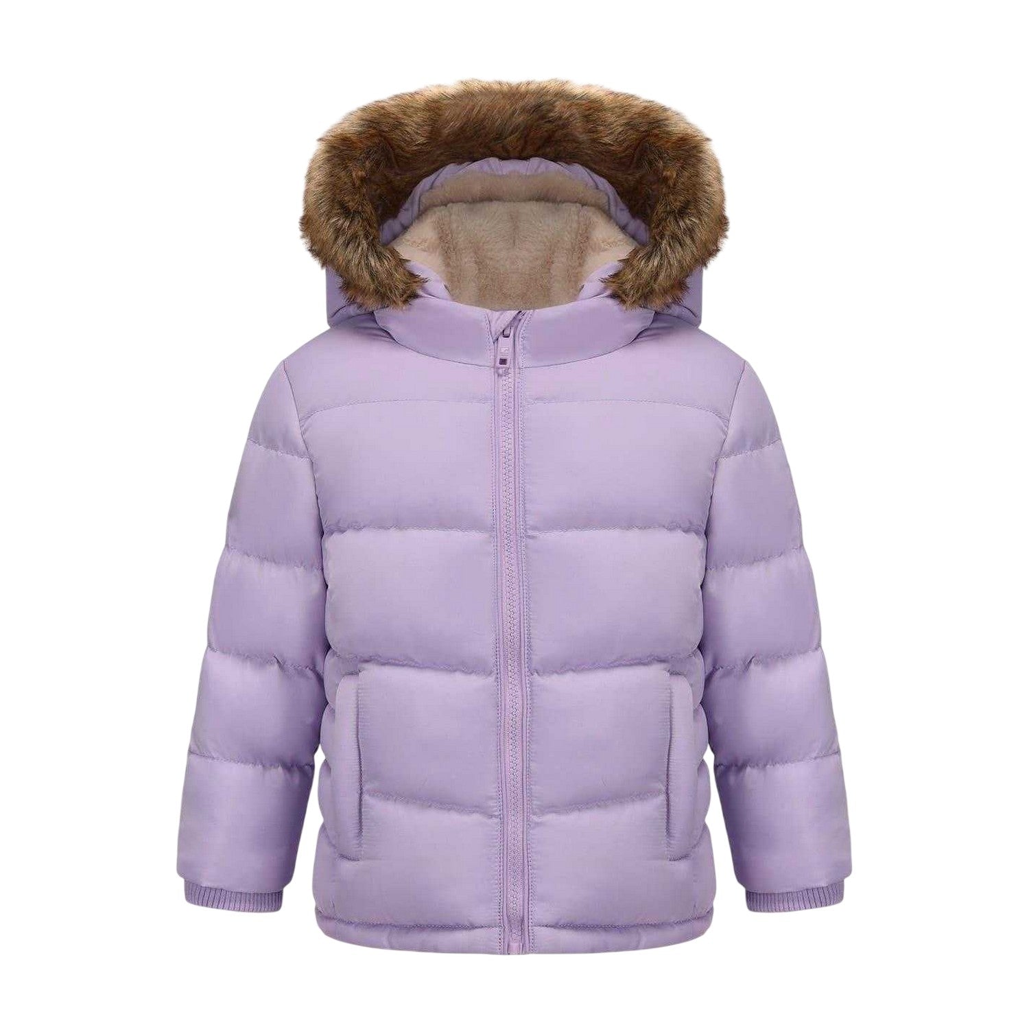 Purple - Front - SoulCal Baby Bubble Puffer Jacket