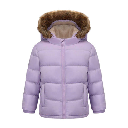 Purple - Front - SoulCal Baby Bubble Puffer Jacket