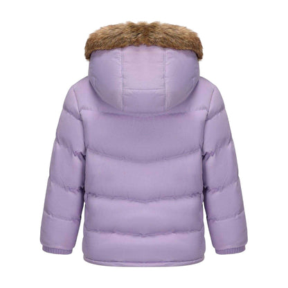 Purple - Back - SoulCal Baby Bubble Puffer Jacket