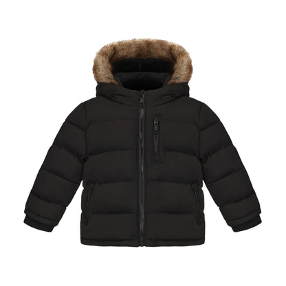 Black - Front - SoulCal Baby Bubble Puffer Jacket