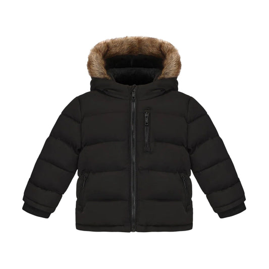 Black - Front - SoulCal Baby Bubble Puffer Jacket