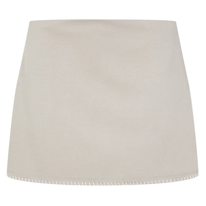 Taupe - Back - Jack Wills Womens-Ladies Stretch Mini Relaxed Fit Skort