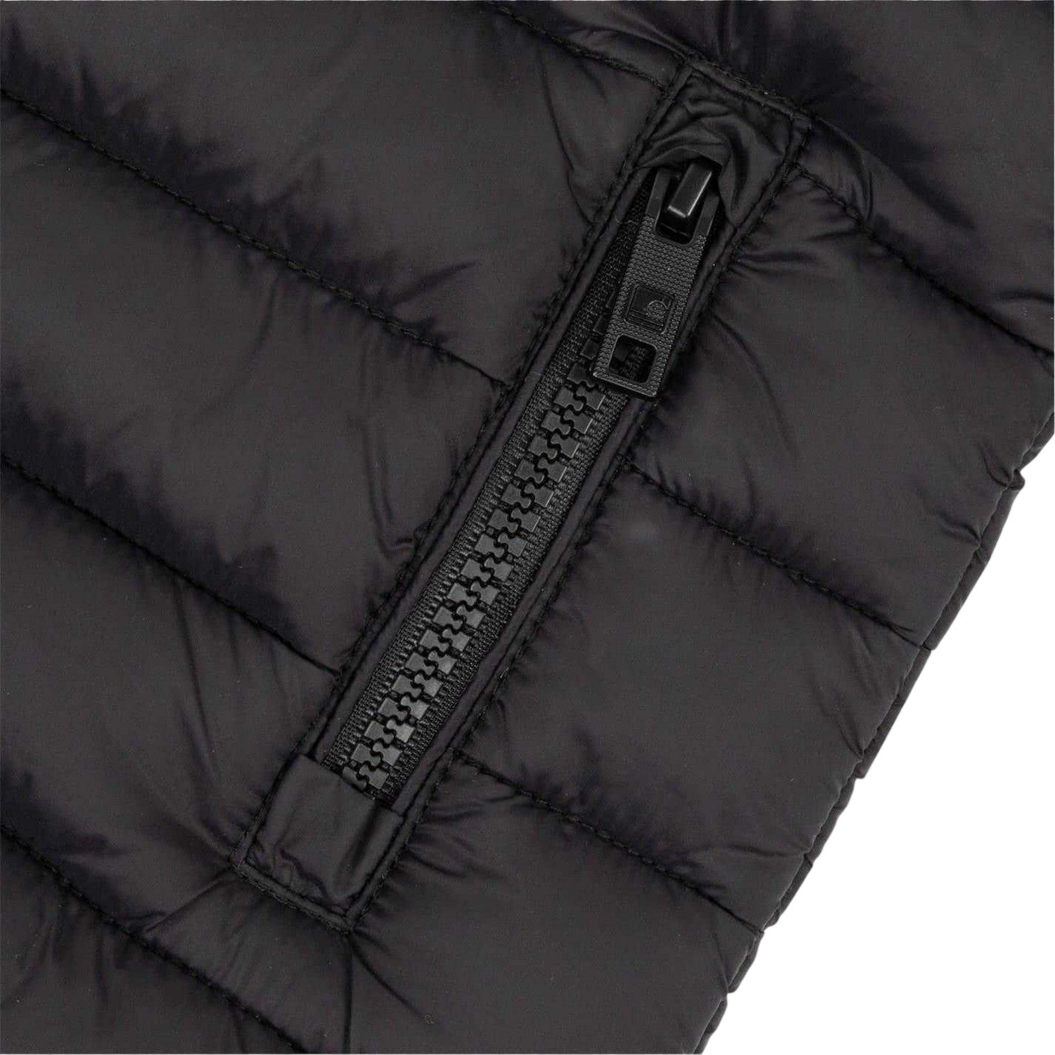 Black - Side - SoulCal Baby Girls Bubble Hooded Jacket