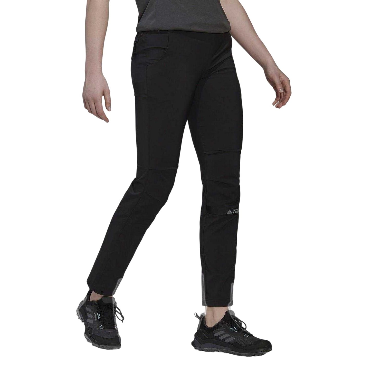 Black - Lifestyle - Adidas Womens-Ladies Terrex Woven Hiking Trousers