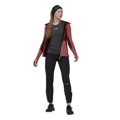 Black - Pack Shot - Adidas Womens-Ladies Terrex Woven Hiking Trousers