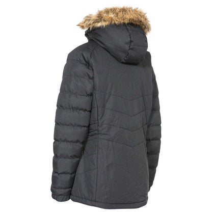 Black - Back - Trespass Womens-Ladies Nadina Padded Jacket