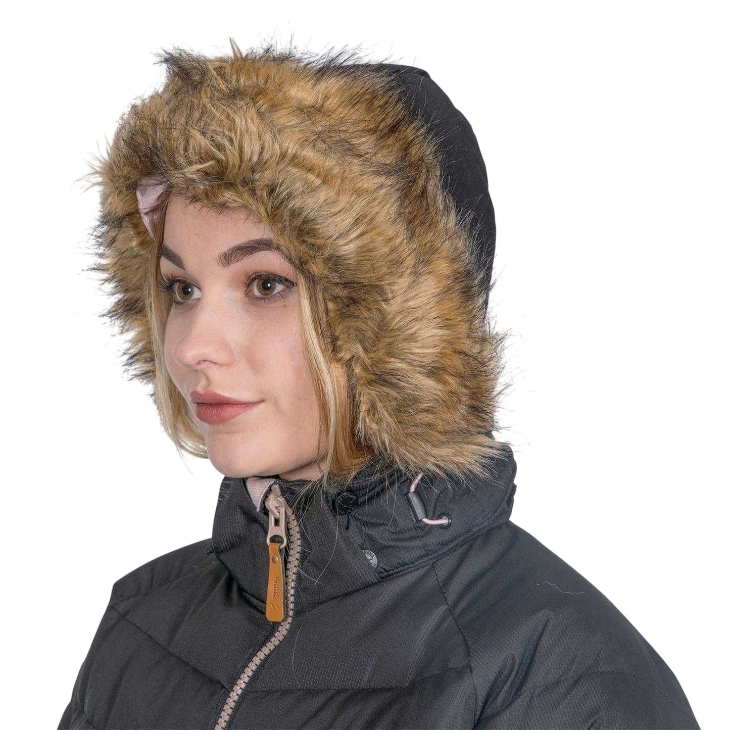 Black - Side - Trespass Womens-Ladies Nadina Padded Jacket
