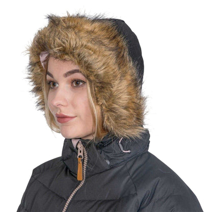 Black - Side - Trespass Womens-Ladies Nadina Padded Jacket