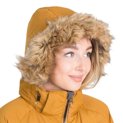 Golden Brown - Side - Trespass Womens-Ladies Nadina Padded Jacket
