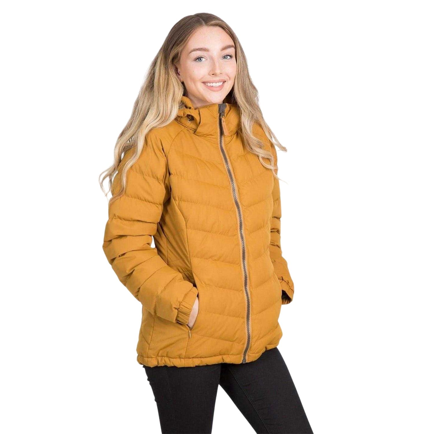 Golden Brown - Lifestyle - Trespass Womens-Ladies Nadina Padded Jacket
