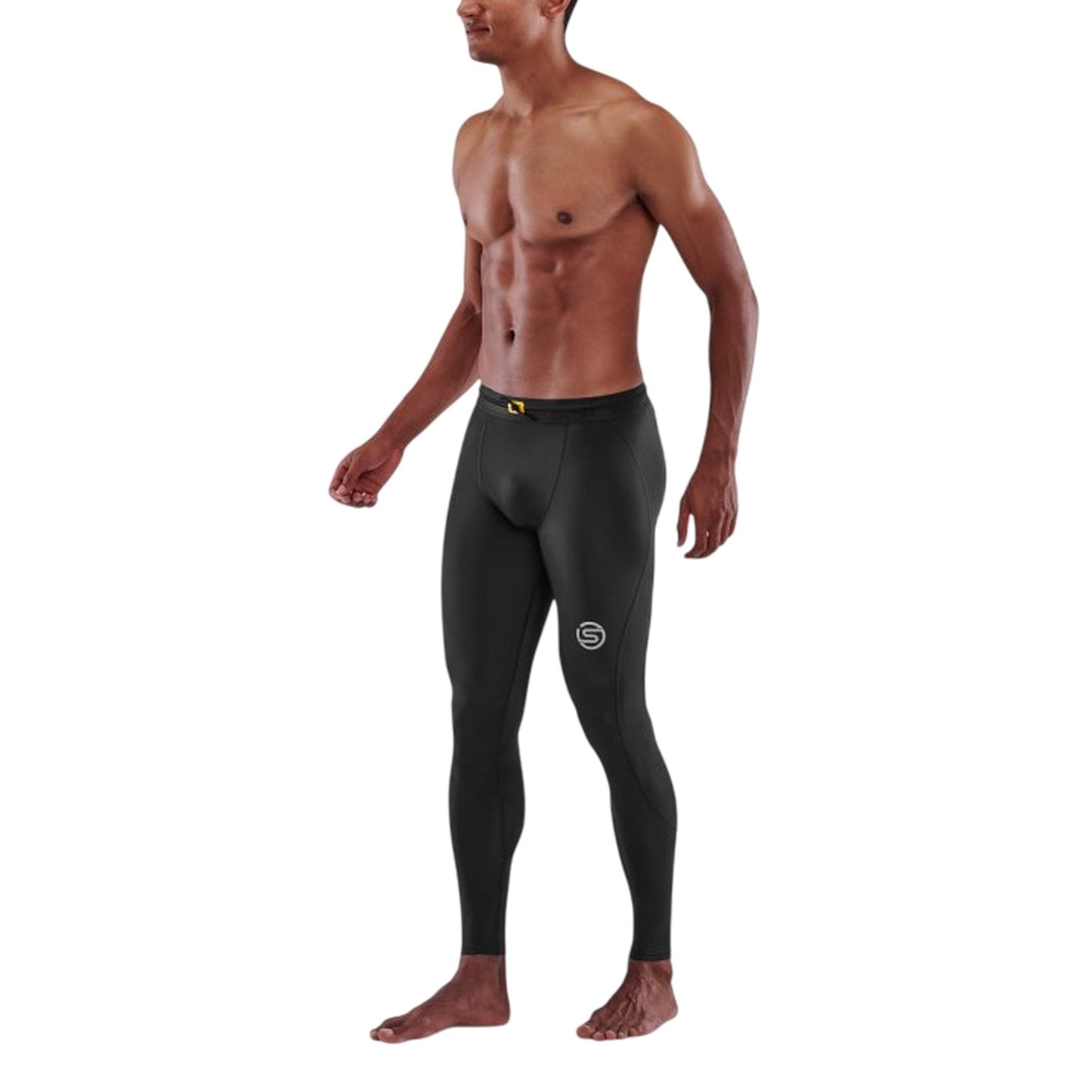 Black - Pack Shot - Skins Mens Series-3 Fitted Leggings