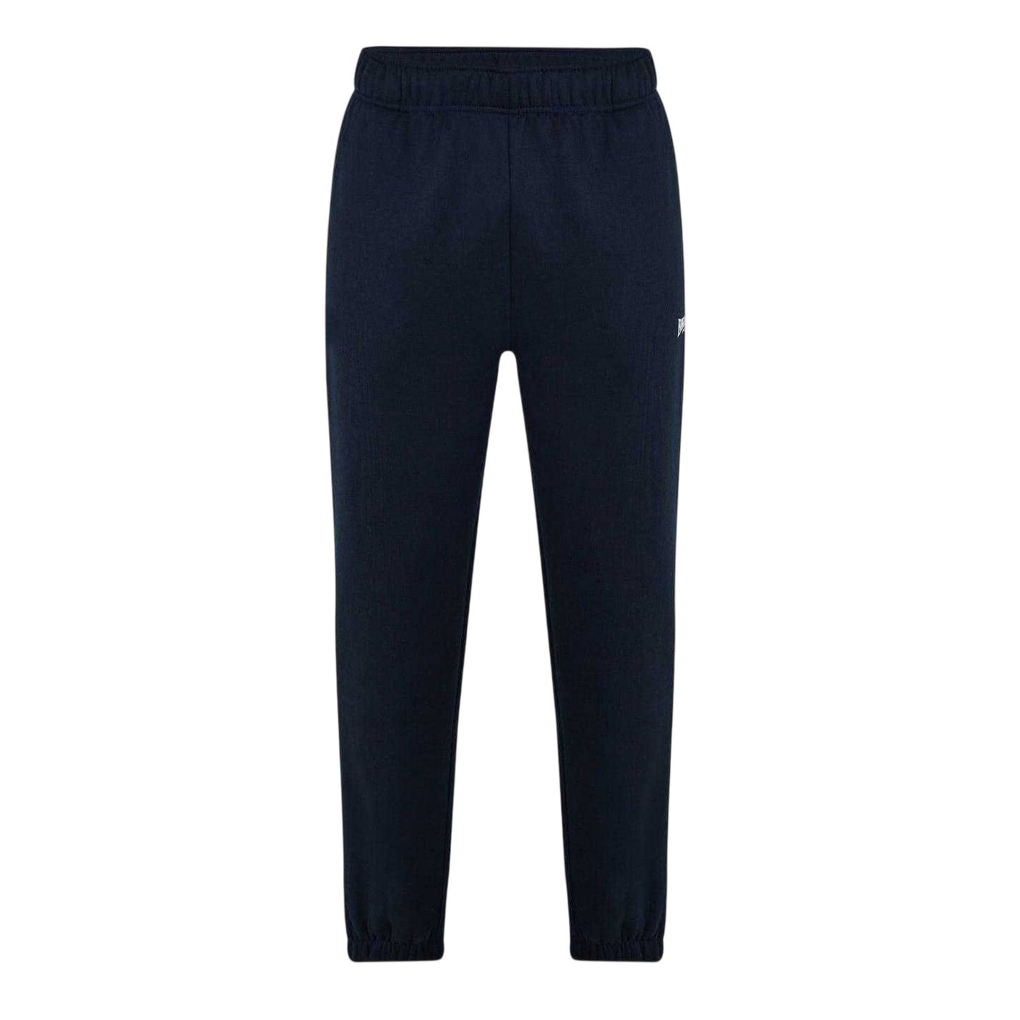 Navy - Front - Lonsdale Mens Essential Polyester Blend Joggers