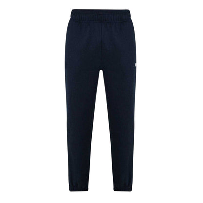 Navy - Front - Lonsdale Mens Essential Polyester Blend Joggers