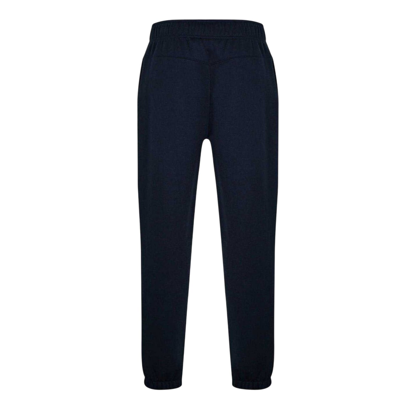 Navy - Back - Lonsdale Mens Essential Polyester Blend Joggers