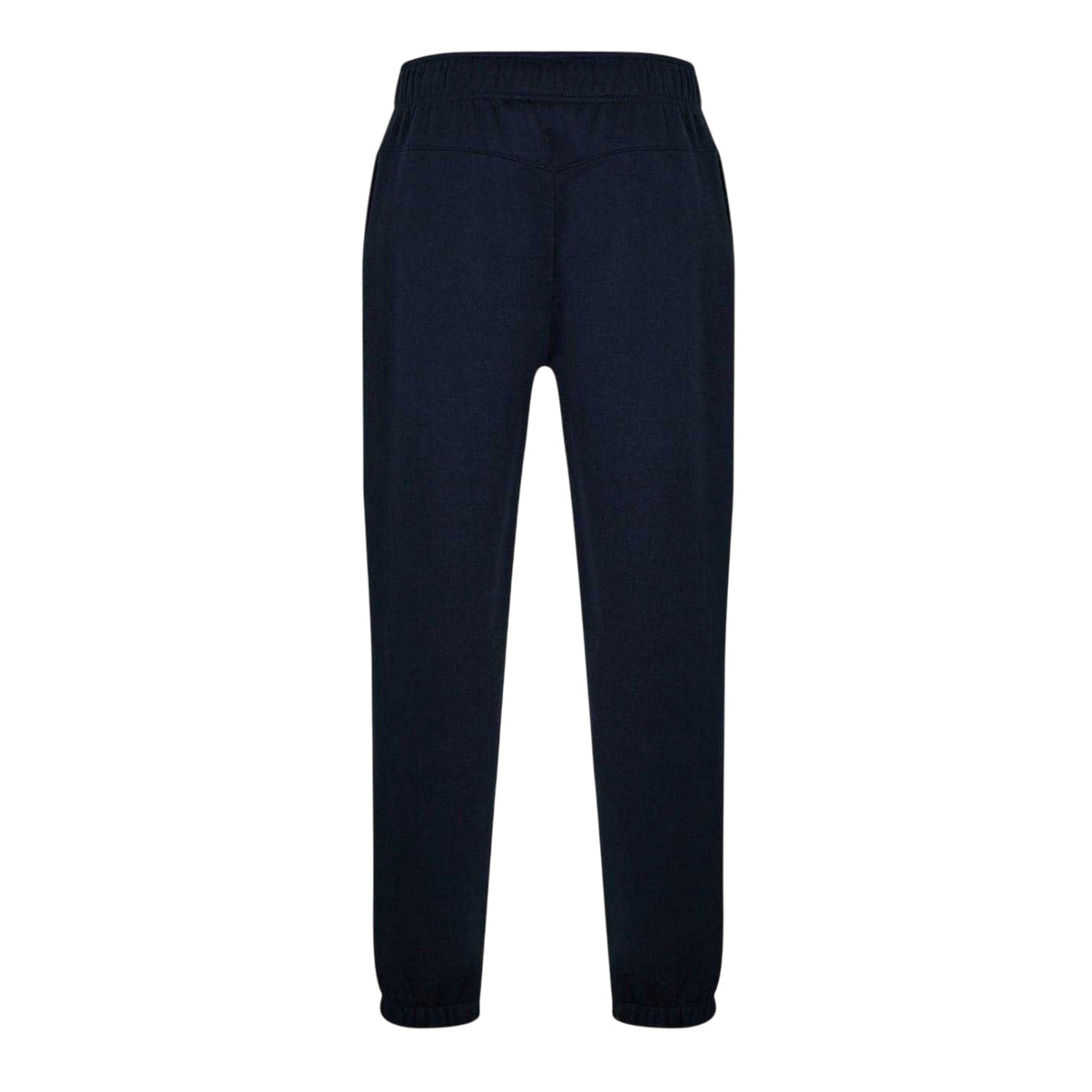 Navy - Back - Lonsdale Mens Essential Polyester Blend Joggers