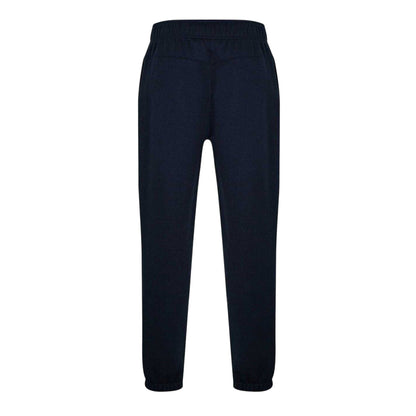 Navy - Back - Lonsdale Mens Essential Polyester Blend Joggers