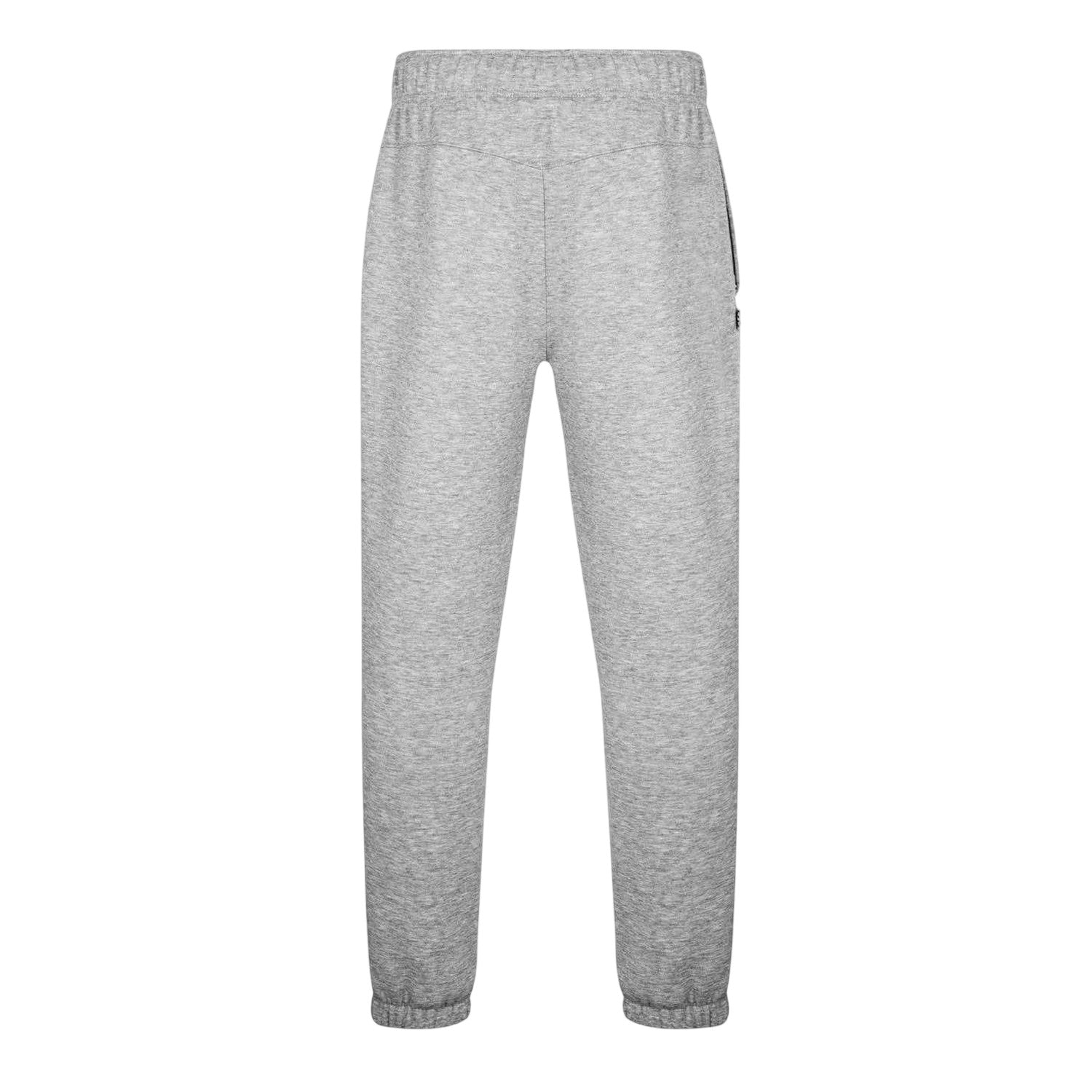 Grey - Back - Lonsdale Mens Essential Polyester Blend Joggers
