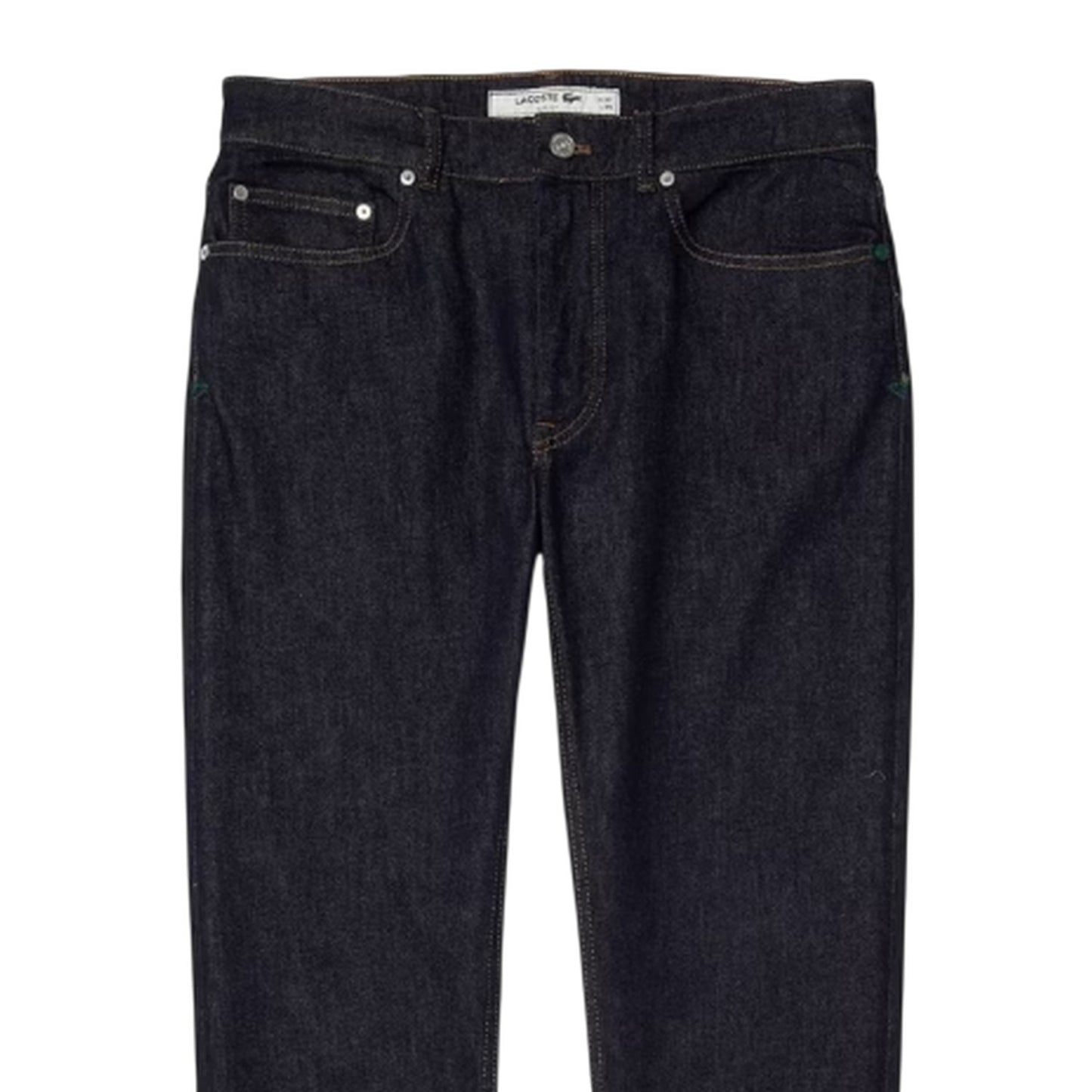 Blue - Side - Lacoste Mens Denim Logo Slim Jeans