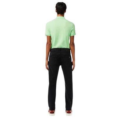 Indigo - Back - Lacoste Mens Denim Logo Slim Jeans