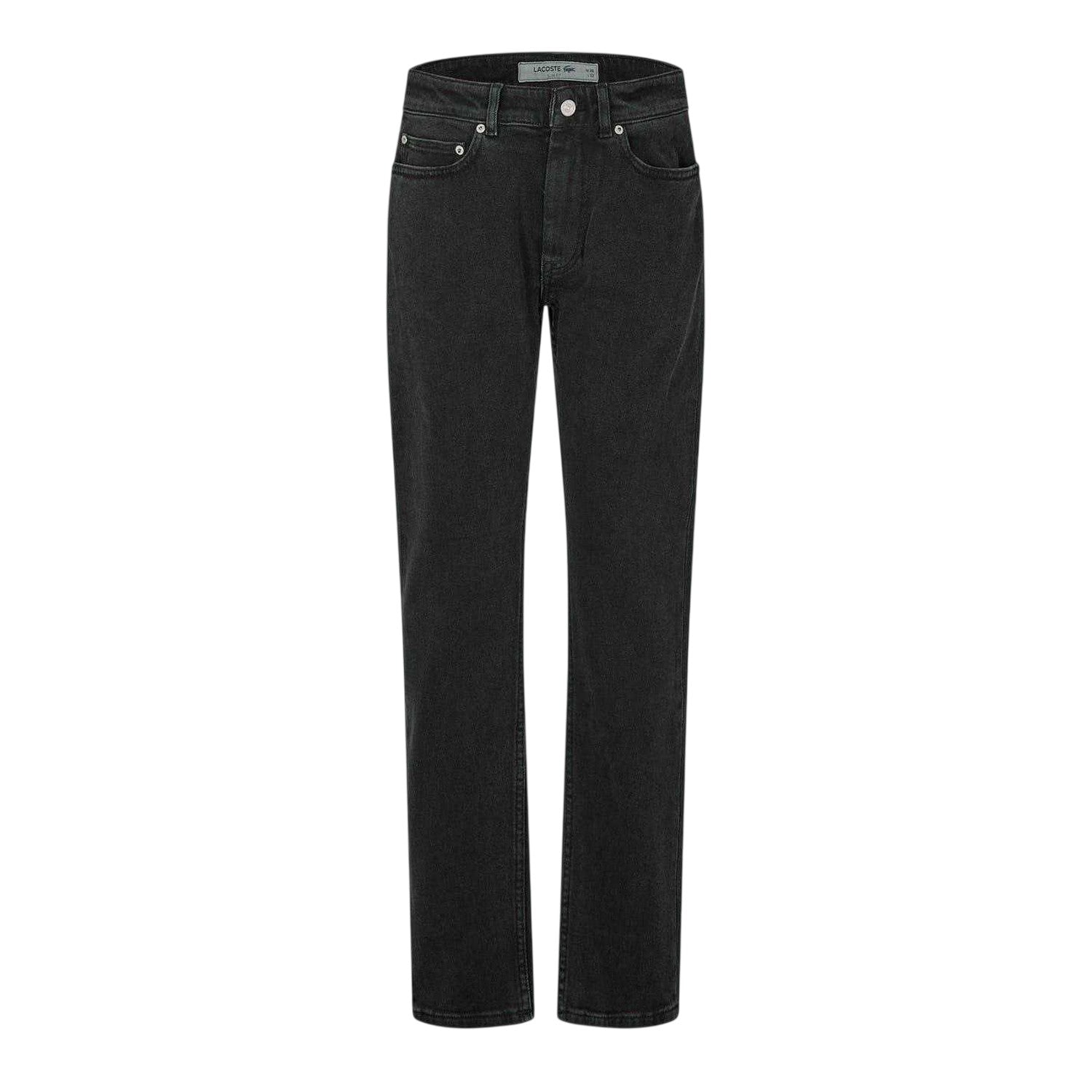 Blue - Front - Lacoste Mens Denim Logo Slim Jeans