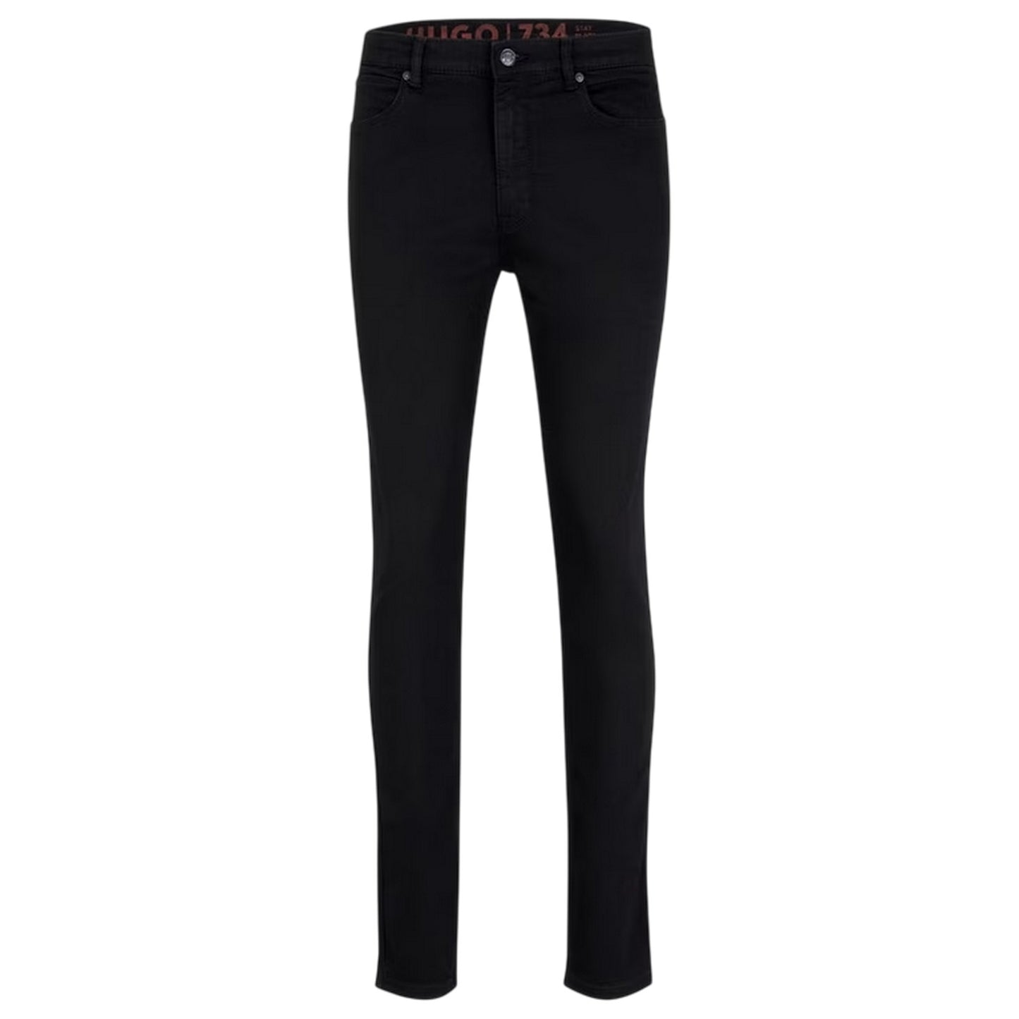 Black - Front - Hugo Boss Mens Cotton Denim Skinny Jeans