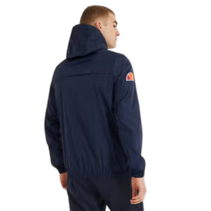 Navy - Back - Ellesse Mens Acera Overhead Waterproof Jacket