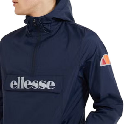 Navy - Side - Ellesse Mens Acera Overhead Waterproof Jacket