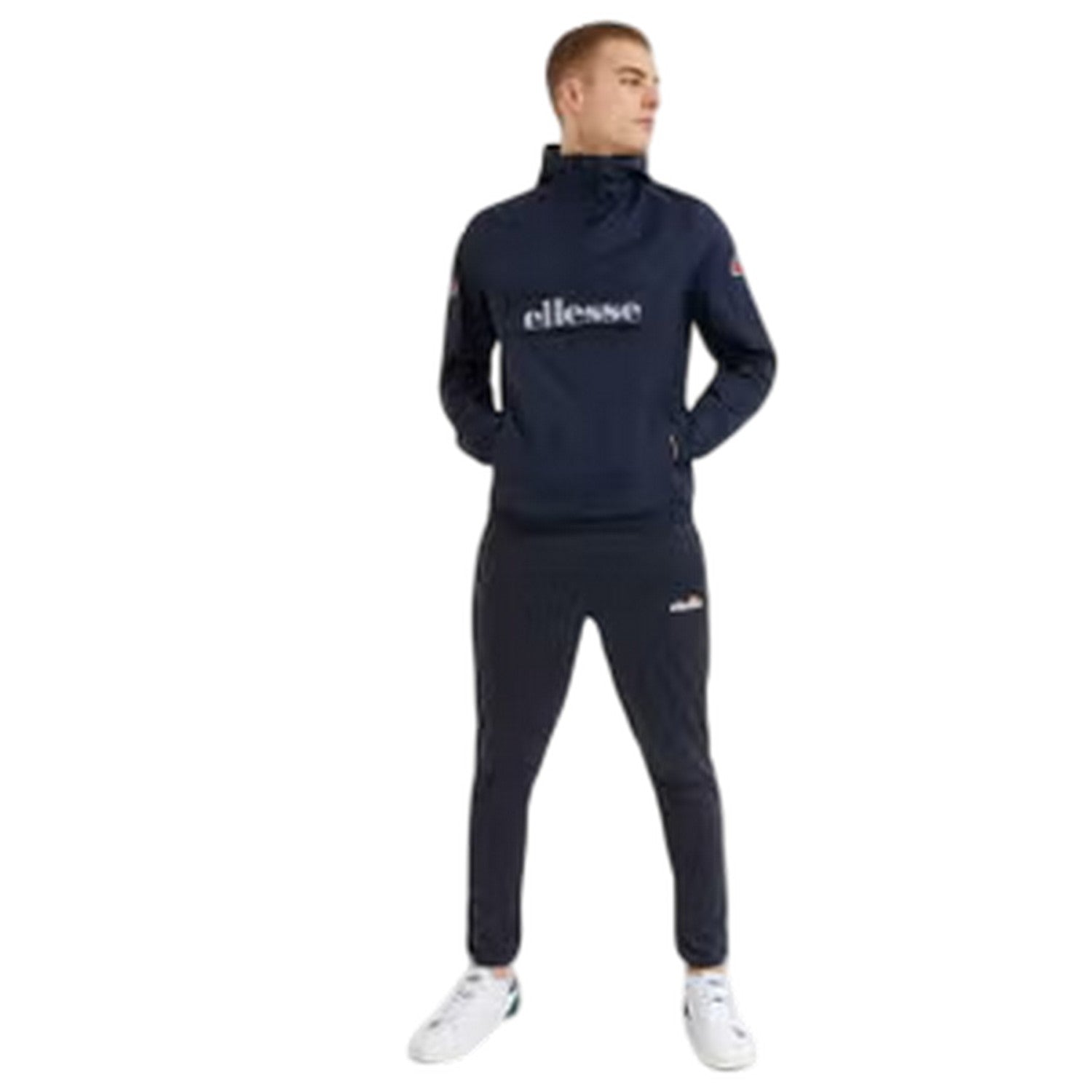 Navy - Lifestyle - Ellesse Mens Acera Overhead Waterproof Jacket