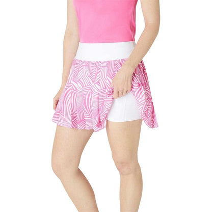 Cherry Pink - Side - Callaway Womens-Ladies Stretch Geometric High Waist Skort