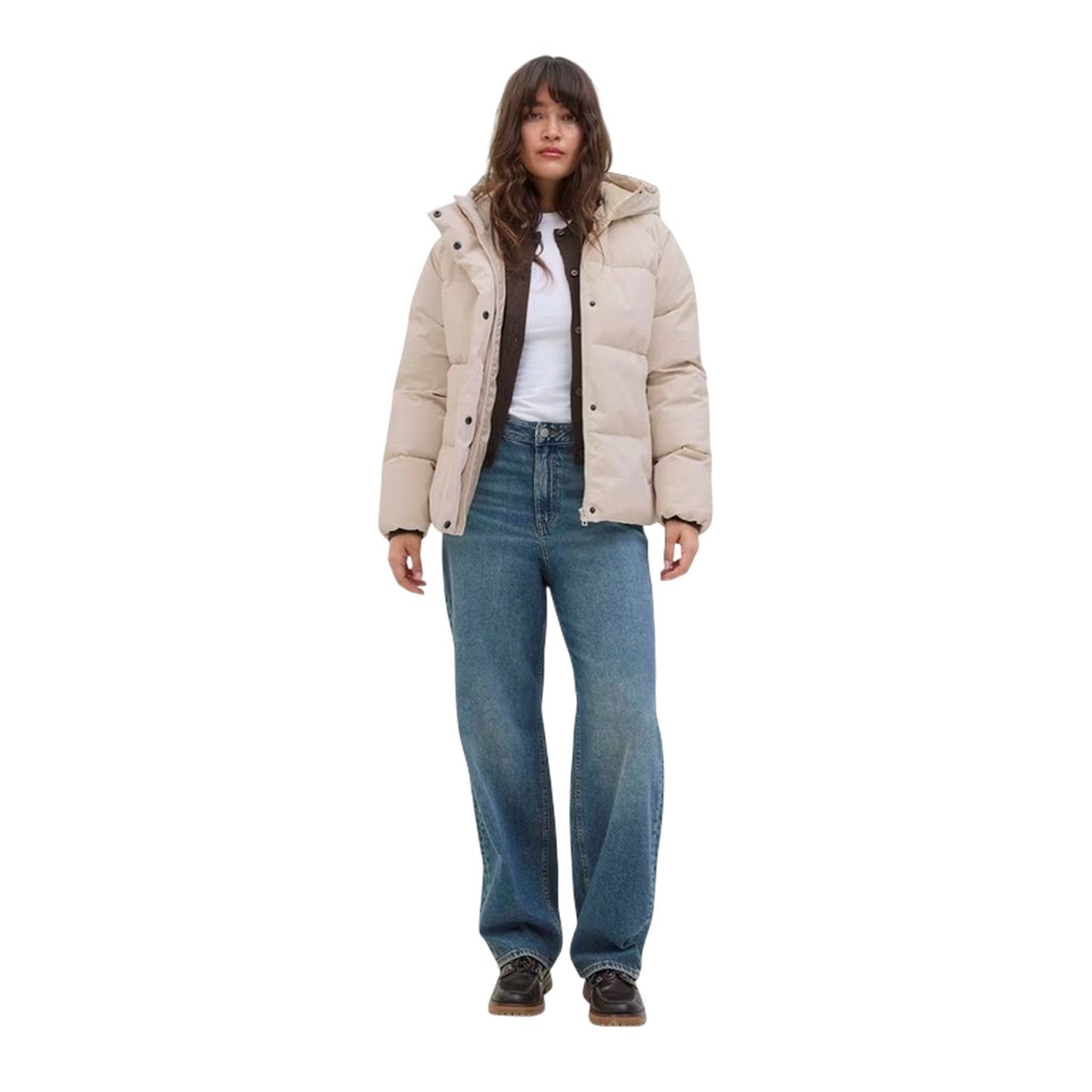 Moonbeam - Pack Shot - JJXX Womens-Ladies Global Hooded Regular Puffer Jacket