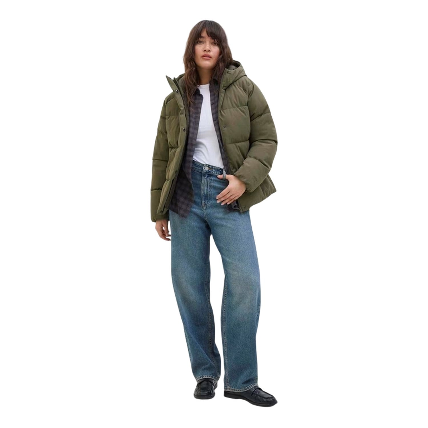 Sea Turtle - Pack Shot - JJXX Womens-Ladies Global Hooded Regular Puffer Jacket