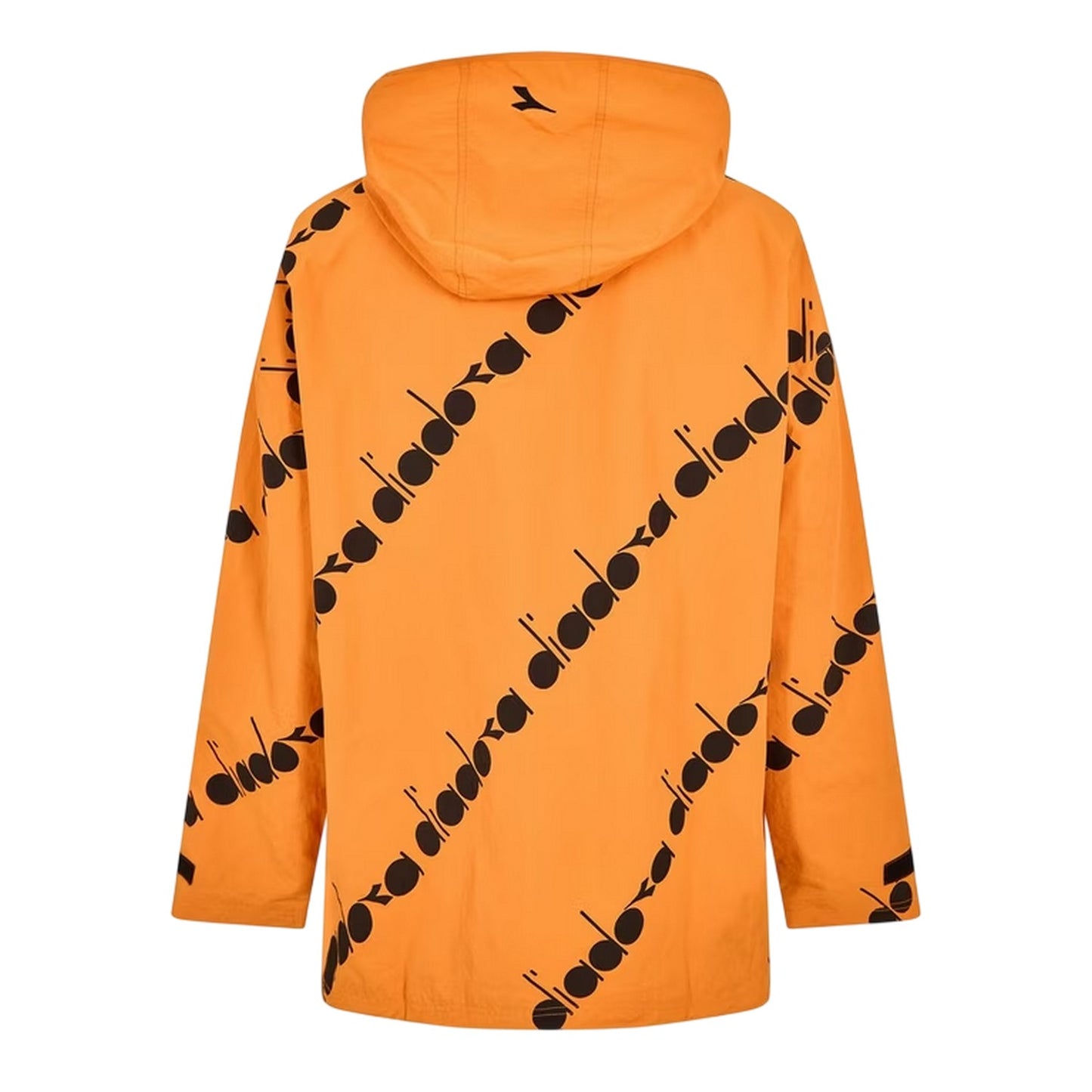 Orange-Black - Back - Diadora Mens All Over Logo Anorak
