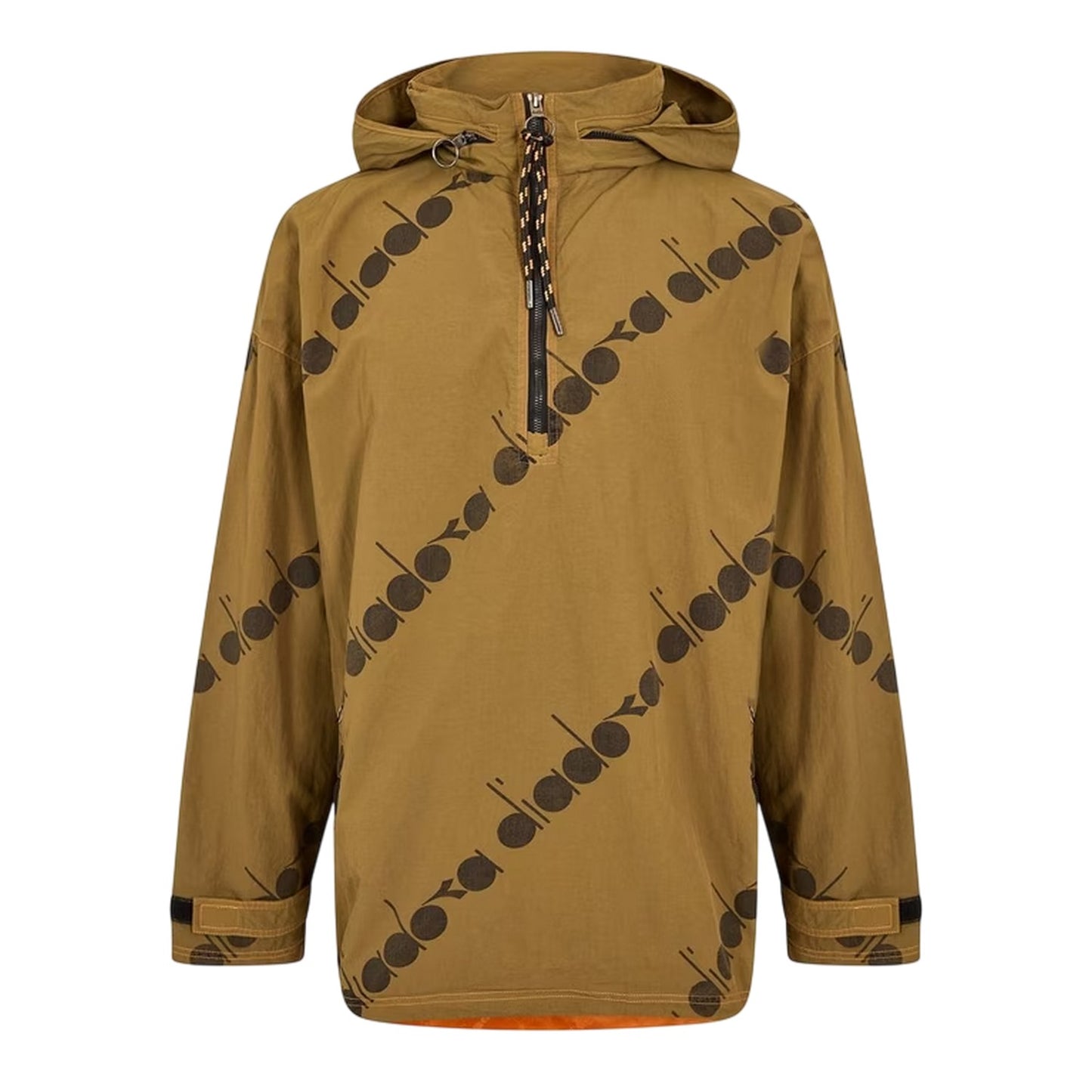 Olive Green - Front - Diadora Mens All Over Logo Anorak