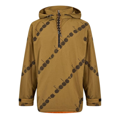 Olive Green - Front - Diadora Mens All Over Logo Anorak