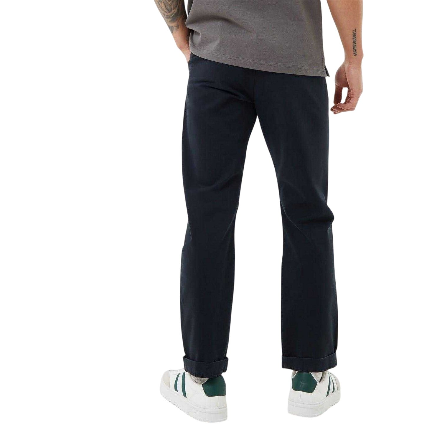 Black - Back - Jack Wills Mens Chino Plain Slim Trousers