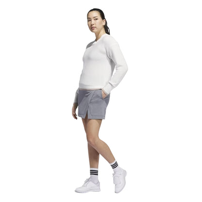 White-Warm Taupe - Lifestyle - Adidas Womens-Ladies Ultimate Classic Mini Skort