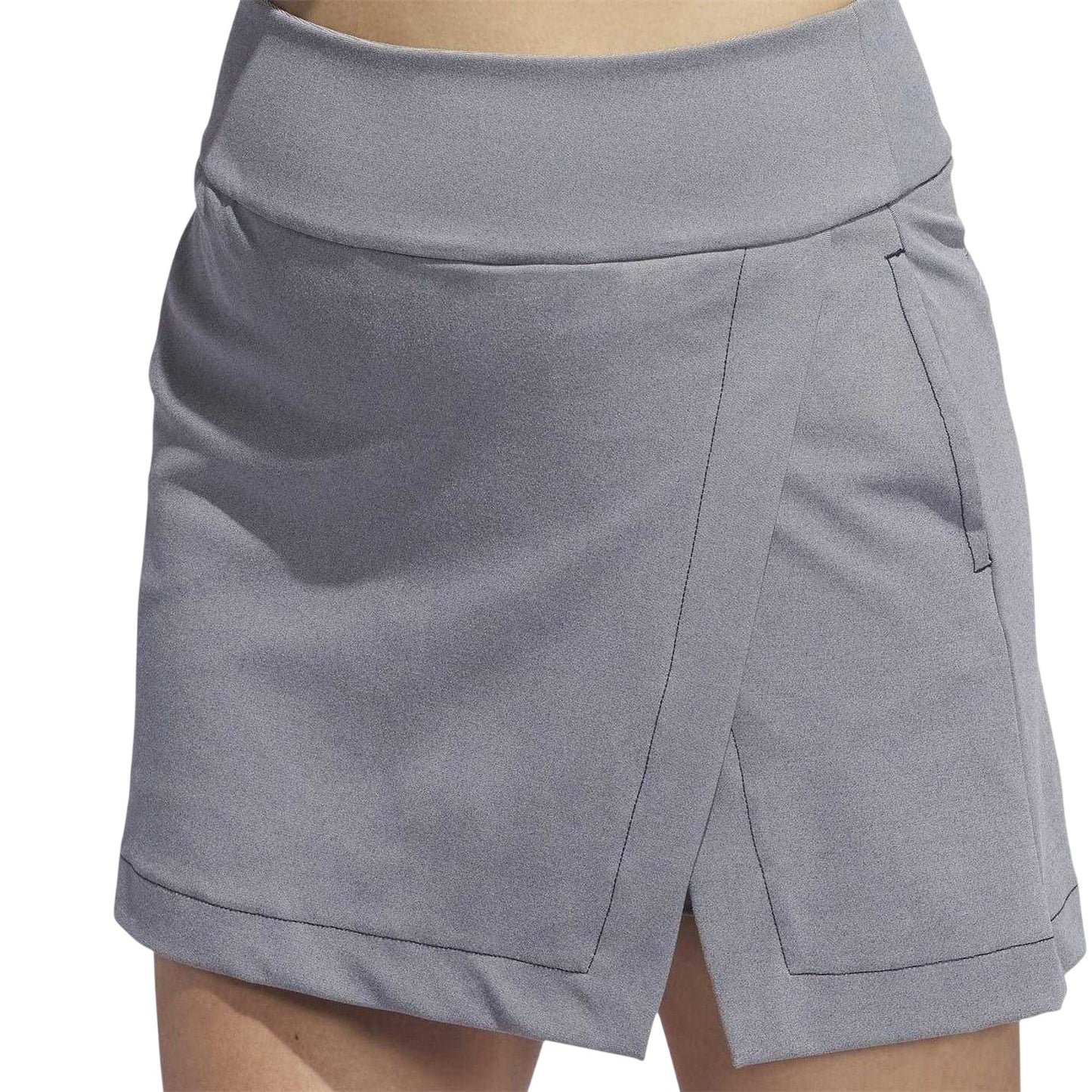 White-Warm Taupe - Front - Adidas Womens-Ladies Ultimate Classic Mini Skort