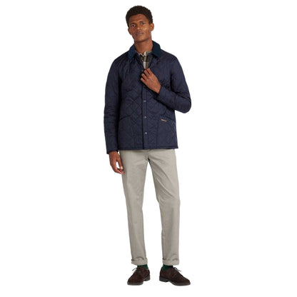 Navy - Lifestyle - Barbour Mens Liddesdale Diamond Quilt Jacket