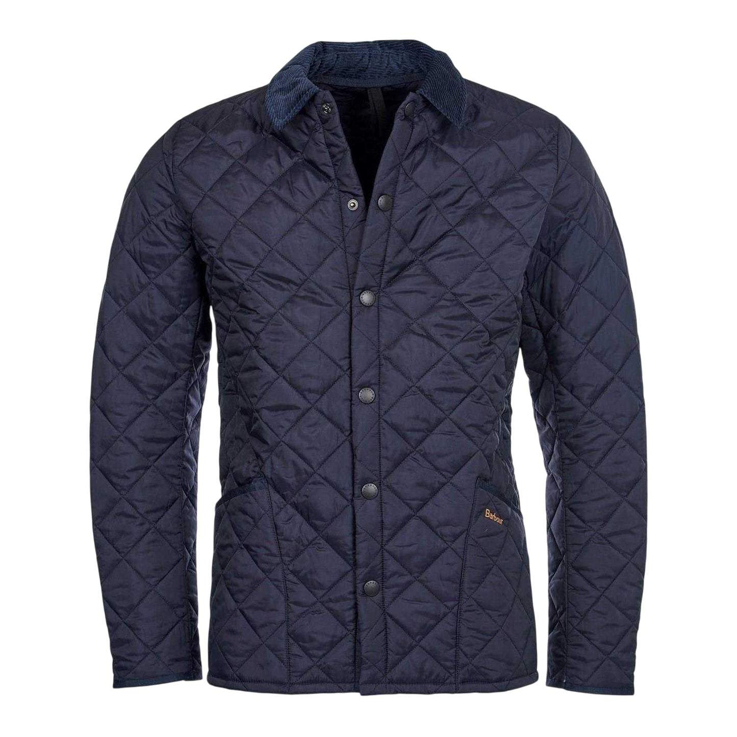 Navy - Front - Barbour Mens Liddesdale Diamond Quilt Jacket