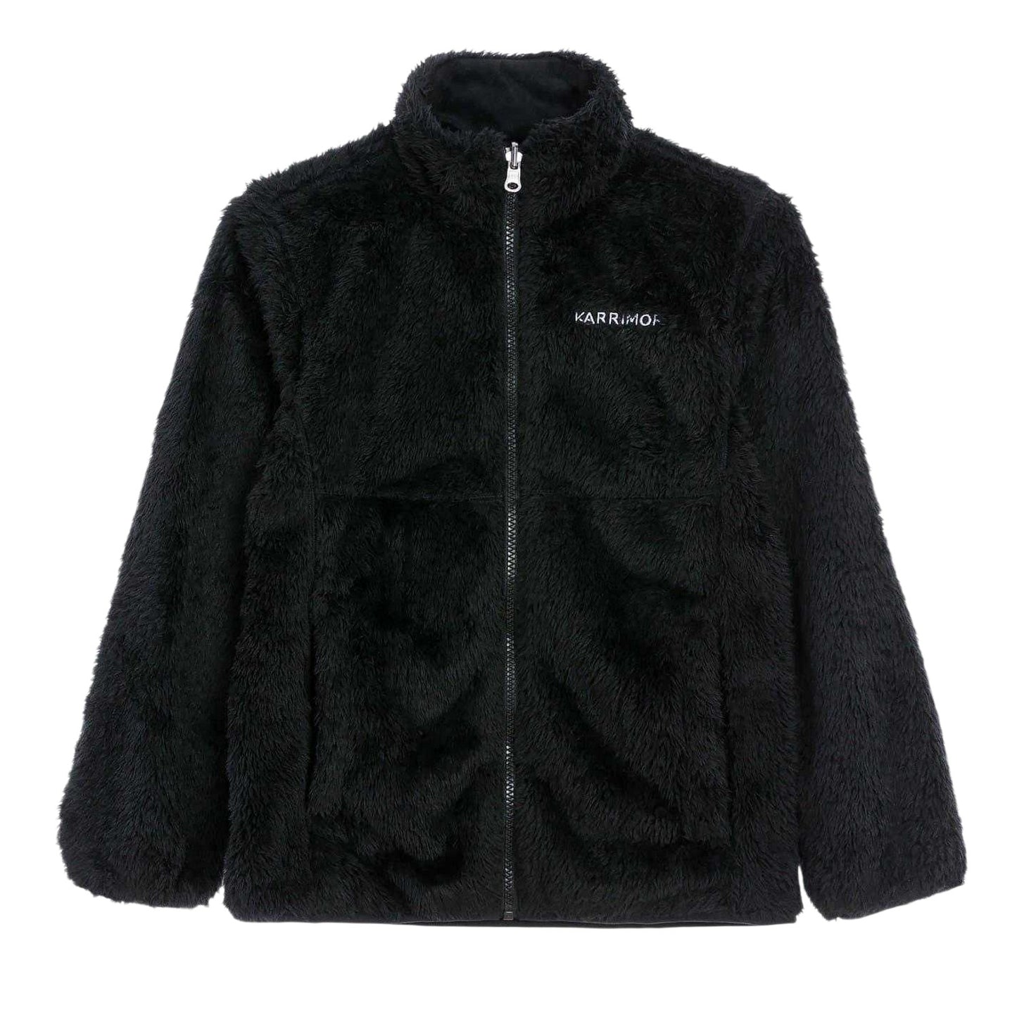 Pink-Black - Side - Karrimor Childrens-Kids Teddy Fur Waterproof Jacket