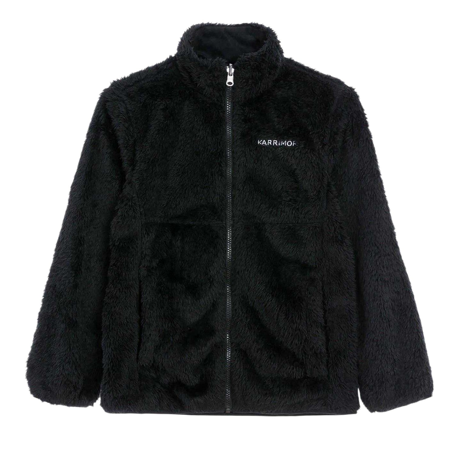 Pink-Black - Side - Karrimor Childrens-Kids Teddy Fur Waterproof Jacket