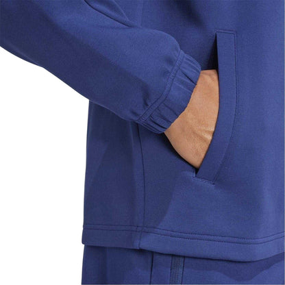 Dark Blue - Side - Adidas Mens 24-25 France FFR Travel Jacket