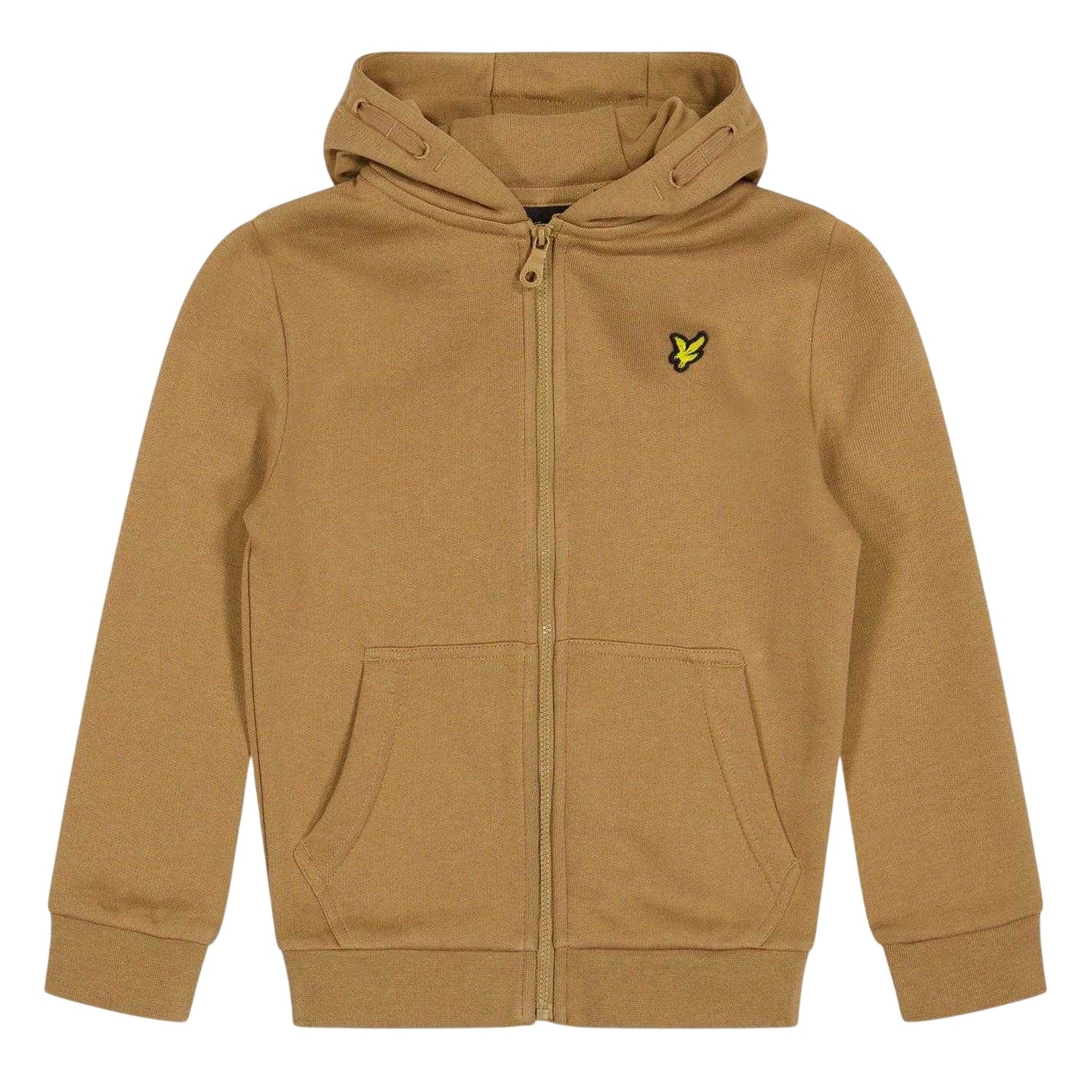 Tigers Eye Print - Front - Lyle & Scott Childrens-Kids Hooded Sweat Jacket